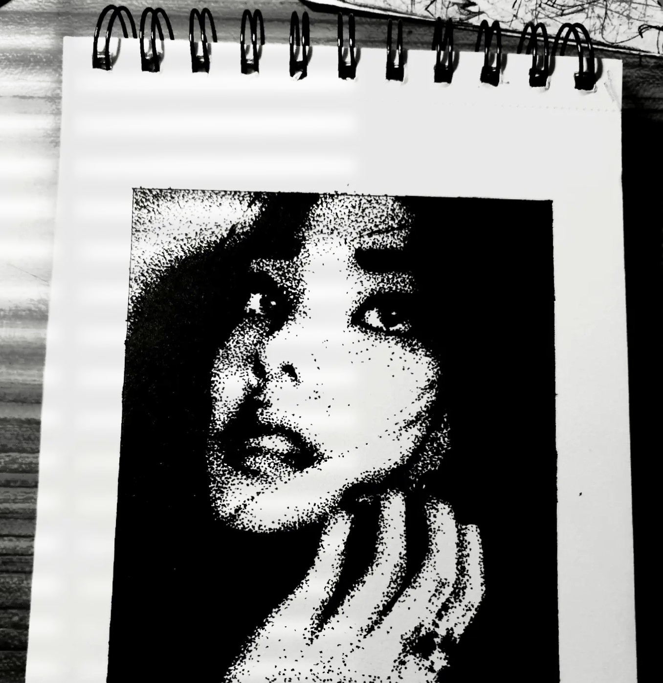Karya gambar 5 — potret hitam putih